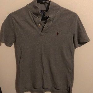 Grey polo shirt